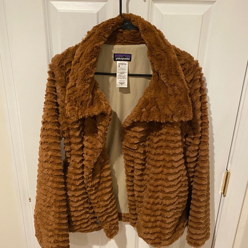 Patagonia faux fur jacket